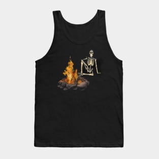 Skeleton Bonfire Tank Top